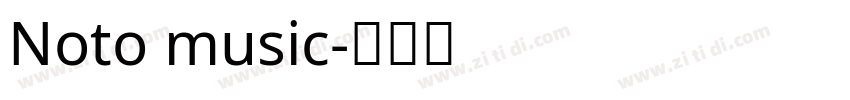 Noto music字体转换